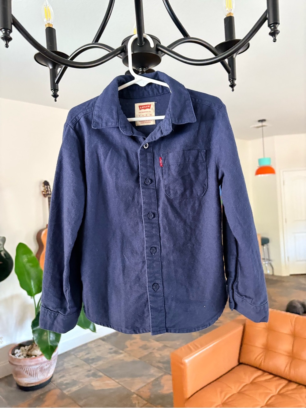 Levi's Men's Dark Navy Button-Down Shirt